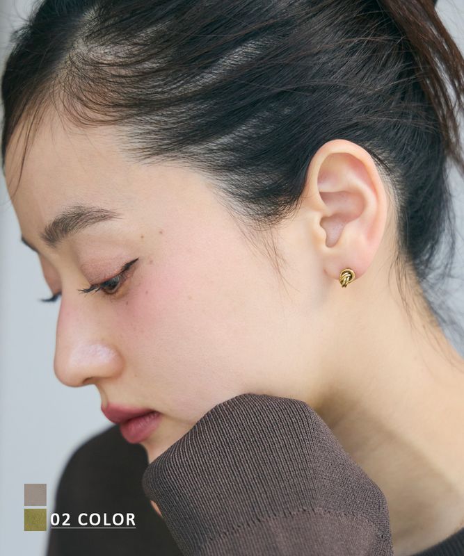 レイヤードリングピアス【ネコポス便可】