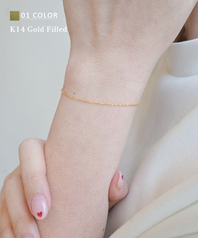 《2/10(火)12時40分販売開始》K14ブレスレット【ネコポス便可】