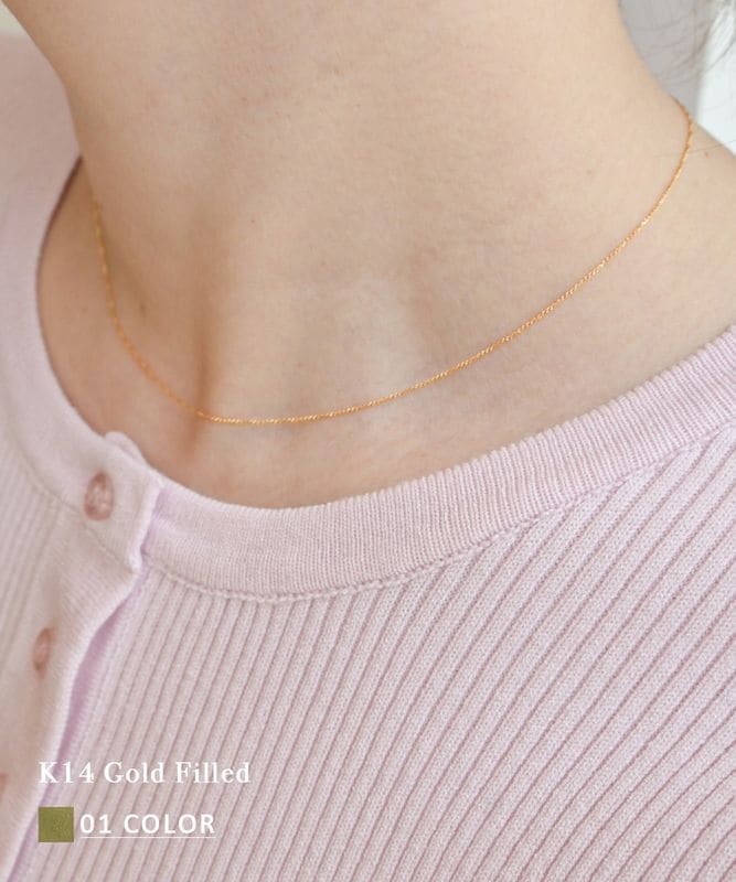《2/10(火)12時40分販売開始》14Kネックレス【ネコポス便可】
