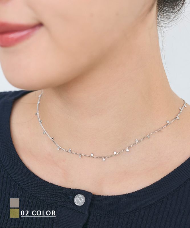 ドットチェーンネックレス【ネコポス便可】