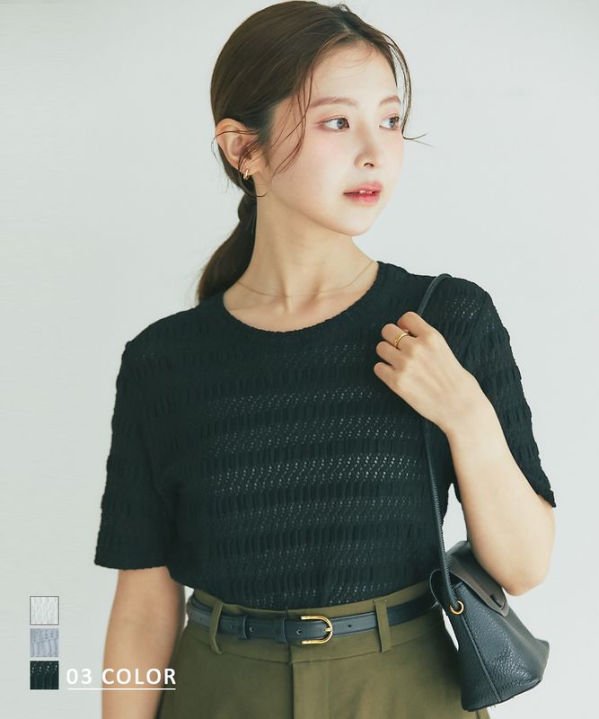 レース半袖トップス【宅配便】 