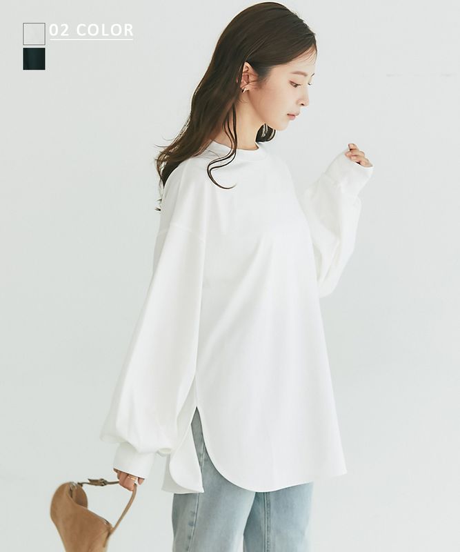 ラウンドカットバルーンTシャツ【宅配便】