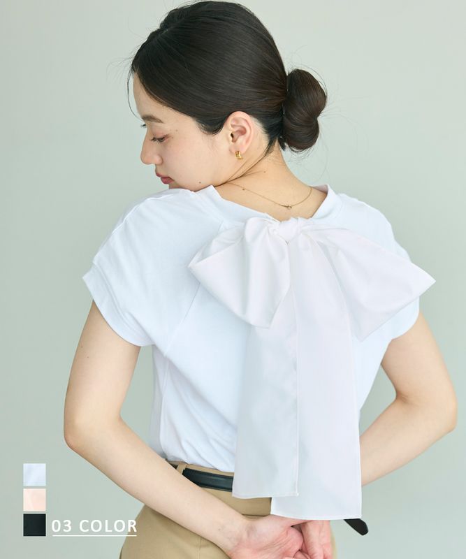 2wayボウタイリボンTシャツ【宅配便】