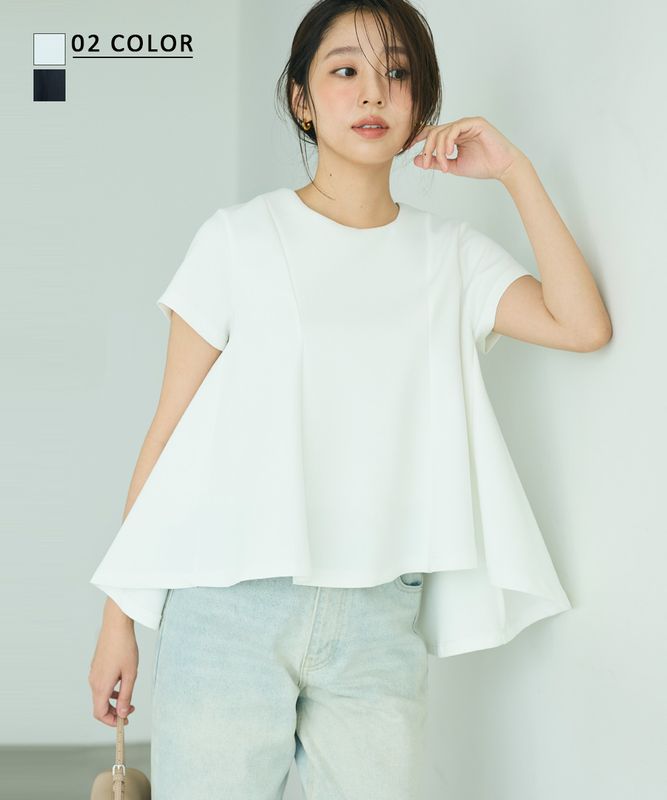 《8/10(月)12時40分販売開始》【MAAYA DESIGN】フレアポンチハーフスリーブ【宅配便】