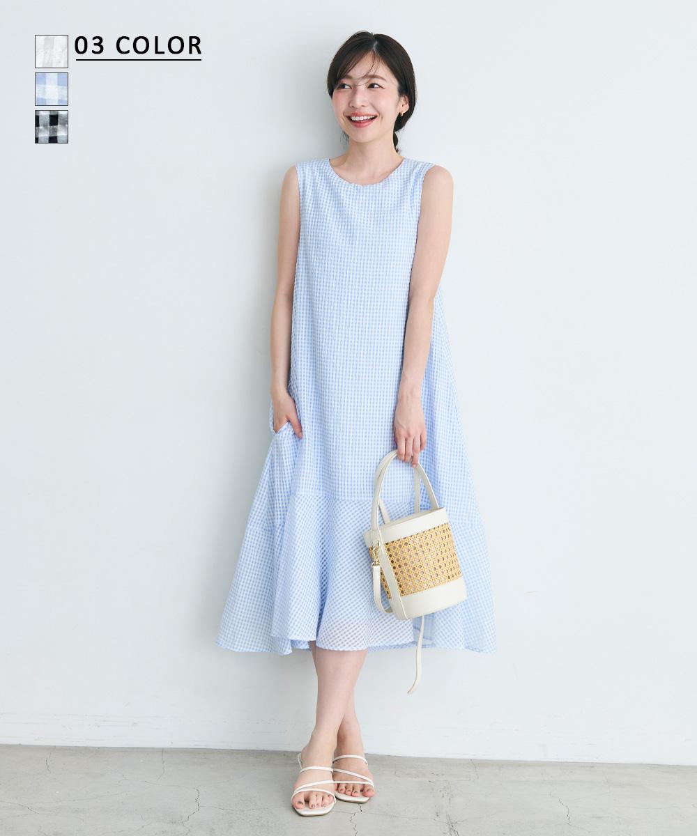 2/24(月)12:00 SALE開始》ギンガムチェックフレアワンピース【宅配便】 | すべての商品 | BASEMENT online