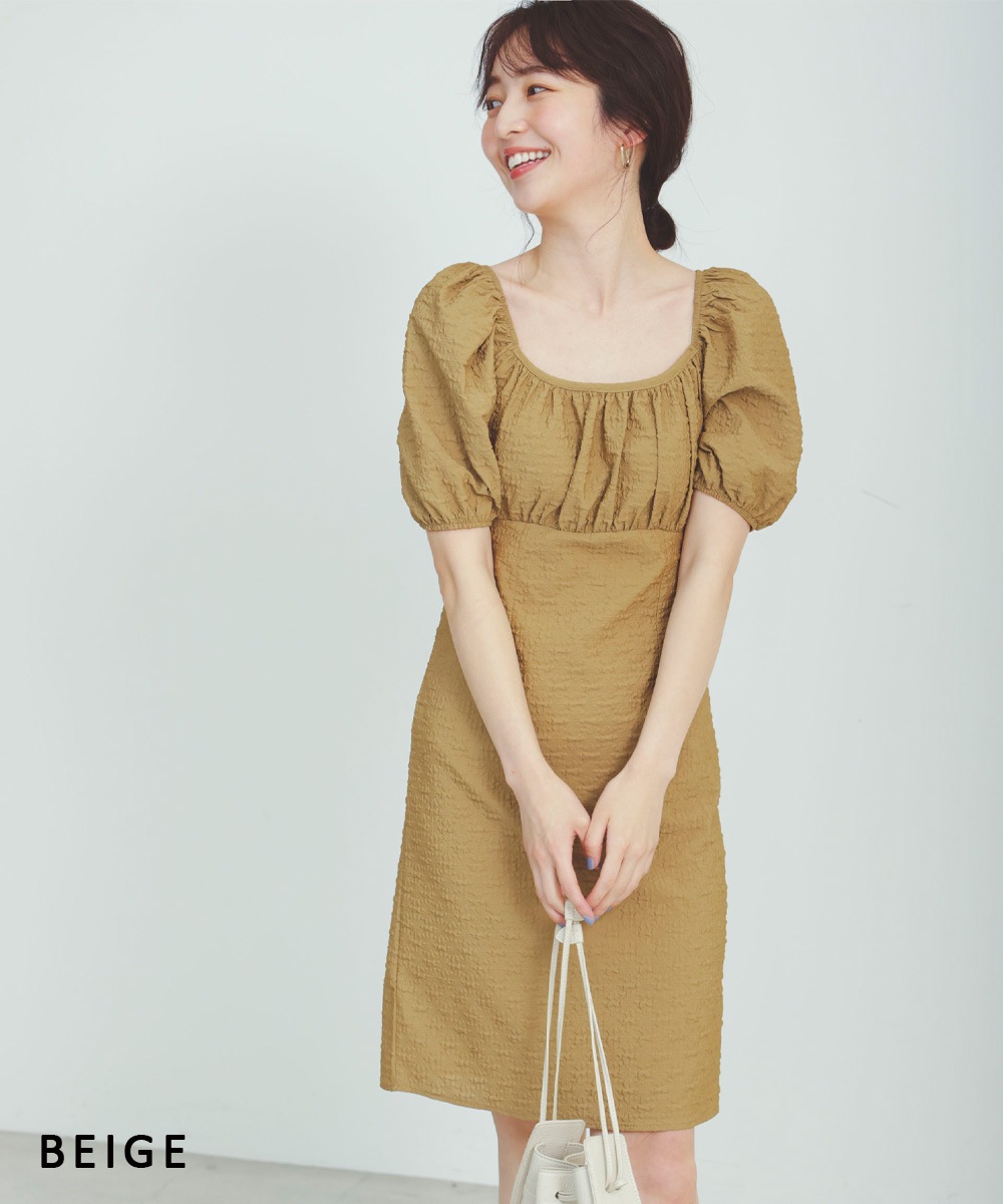 パフスリーブミニワンピース 宅配便 Bo21ss 1000item New 新作商品 Basement Online