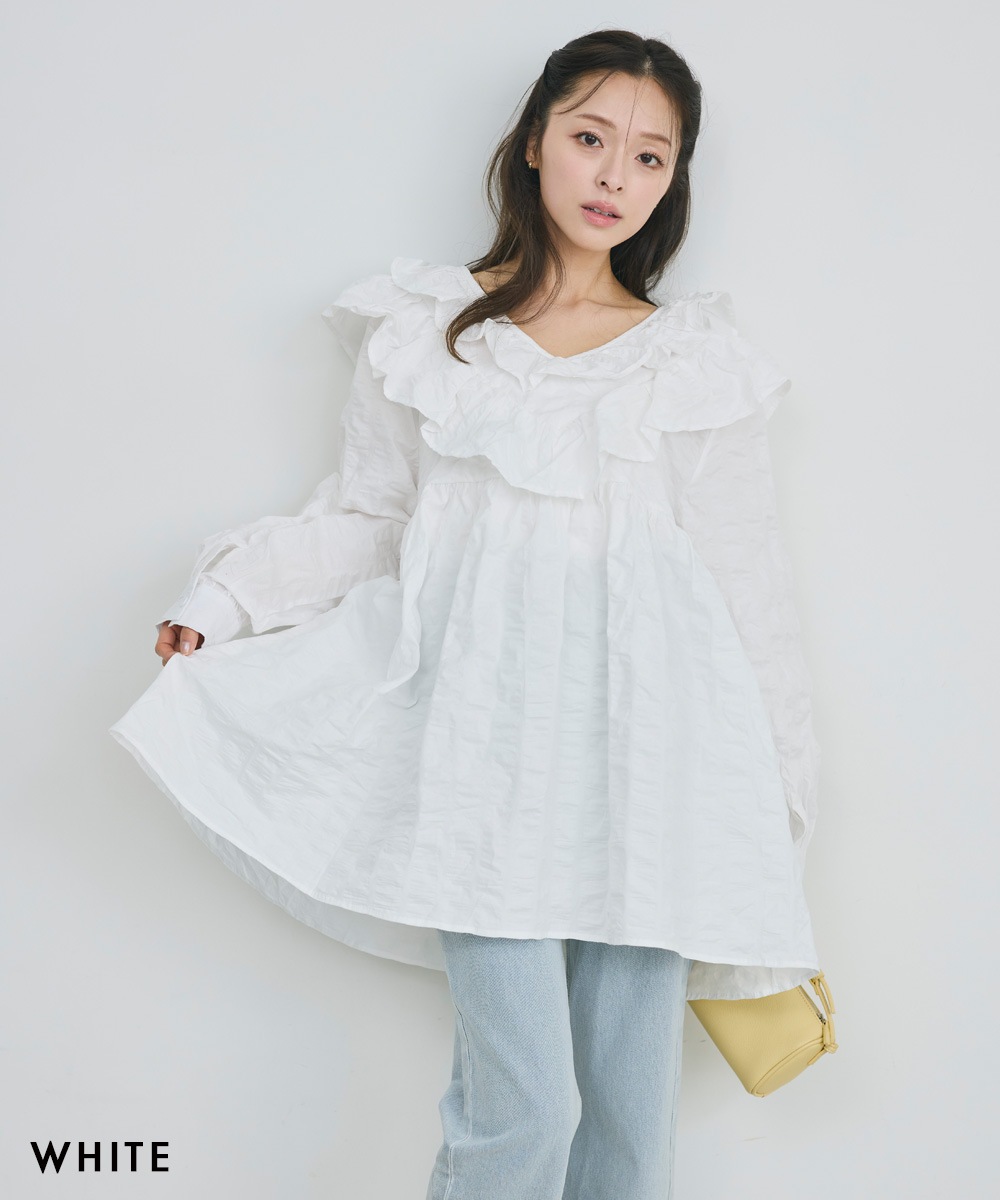 フリルチュニック【宅配便】 | 新作 | BASEMENT online