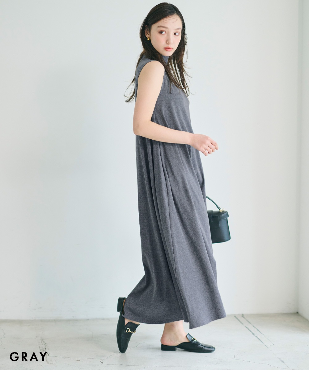 8/13(水)12時セール開始》ハイネックワンピース【宅配便