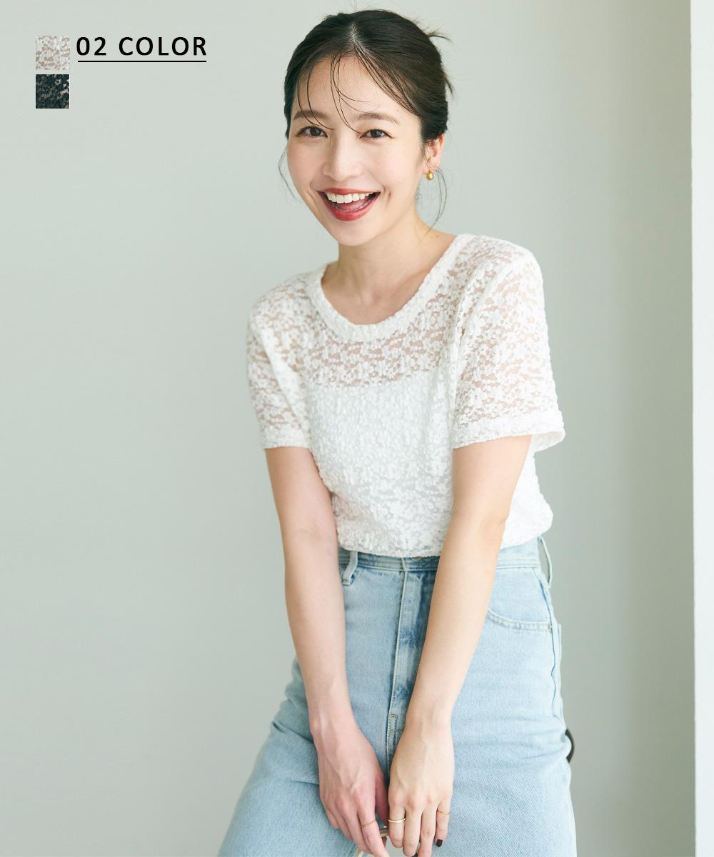 MAAYA DESIGN】レース半袖トップス 【宅配便】soku | NEW,新作商品 