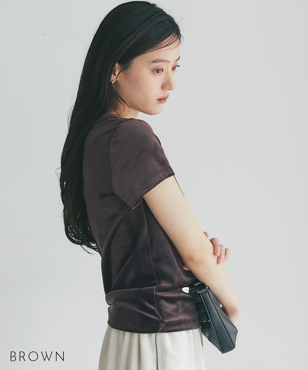 MIYU DESIGN】ベロア半袖Tシャツ【宅配便】 | すべての商品 | BASEMENT