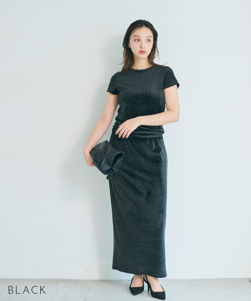 MIYU DESIGN】ベロア半袖Tシャツ【宅配便】 | すべての商品 | BASEMENT