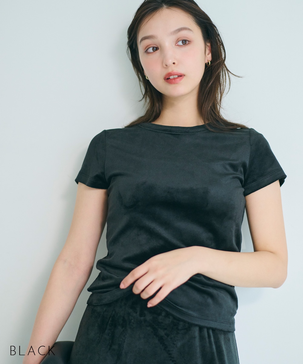 MIYU DESIGN】ベロア半袖Tシャツ【宅配便】 | すべての商品 | BASEMENT