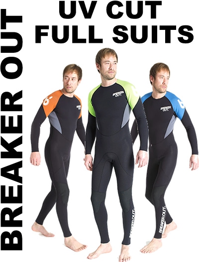 1.5mmフルスーツ☆breakerout夏用ウェットスーツ☆日焼け対策 2025
