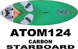 【中古】 ATOM 2016 スターボード カーボン アトムIQ 124 STARBOARD Carbon