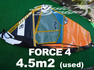 2020 ナッシュセイル フォース4 NAISH FORCE4 4.5m2 (中古/USW-496