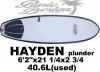 2016 إǥ󥷥 ץ HYDEN PLUNDER EPS QUAD+SINGLE 6'2"/USURF-008