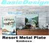 2023 ܥ ᥿ ꥾ ץ졼 Emboss Metal Resort Plate new