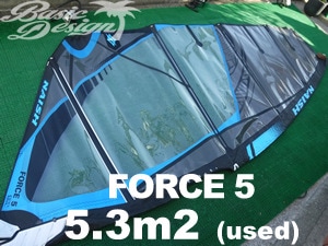 2023 ナッシュセイル フォース5 NAISH FORCE5 5.3m2 (中古/USW-694