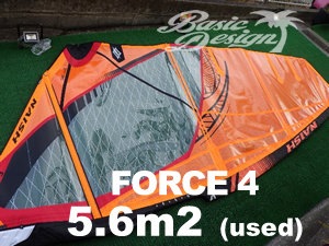 2023 ナッシュセイル フォース4 NAISH FORCE4 5.6m2 (中古/USW-716