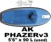 2023 ���������ѥ����� �����󥰥ܡ��� AK PHAZER V3  5'6"x26"x90L�����/UFOILB-140��