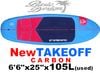 2025 �������ܡ��� �ƥ������� STARBOARD TAKEOFF CARBON 6'6"x25"x105L�����/UFOILB-120��