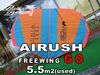 2022-23 ������å��� �ե꡼������ ���� AIRUSH FreeWing GO NO-WIND 5.5m2�����/UWING-143��