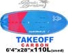 2024 �������ܡ��� �ƥ������� STARBOARD TAKEOFF CARBON 6'4"x28"x110L�����/UFOILB-122��