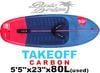2026 �������ܡ��� �ƥ������� STARBOARD TAKEOFF CARBON 5'5"x23"x80L�����/UFOILB-144��