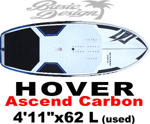 2024 S28 �ʥå��� �ۥС� ������� NAISH HOVER ASCEND WING 4'11"x22.5"x62L Carbon Ultra�����/UFOILB-095��