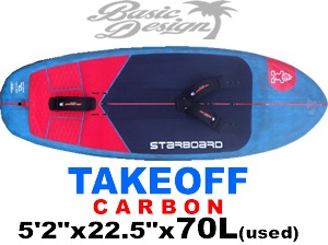 2025 �������ܡ��� �ƥ������� STARBOARD TAKEOFF CARBON 5'2"x22.5"x70L-B �����/UFOILB-157��