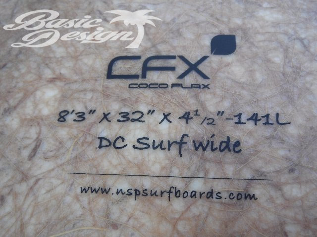 2019 ���̥����ԡ� �����ե磻�� NSP Coco FLAX DC Surf Wide 8'3"  (���/USUP-205)