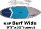 2019 ���̥����ԡ� �����ե磻�� NSP Coco FLAX DC Surf Wide 8'3"  (���/USUP-205)