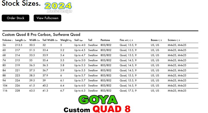 2024-25 ���� �������� �����å� 8 �ץ� GOYA CUSTOM QUAD 8 PRO  �����ܥ� (new/����̵��)