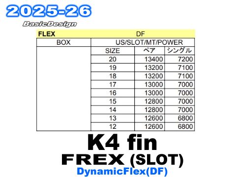 2023 �����ե����ե��� �ե�å��� �����åȥܥå���K4 FIN FREX DYNAMIC FLEX��DF/SlotBox��