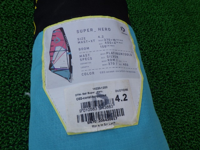 2022 �ǥ����ȡ��� �����ѡ��ҡ��� DUOTONE SUPER HERO 4.2m2 (���/USW-886��