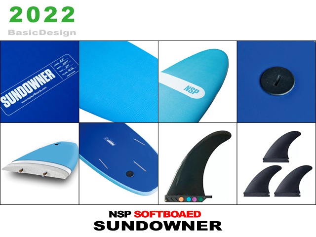 2023 ���̥����ԡ� ���ե� �����եܡ��� NSP SOFT Surfboard - SUNDOWNER��new/����̵����