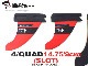 2023-24 �֥�å��ץ��������� 4/�����åɥե��� BLACKPROJECT 4/QUAD FIN ��new��