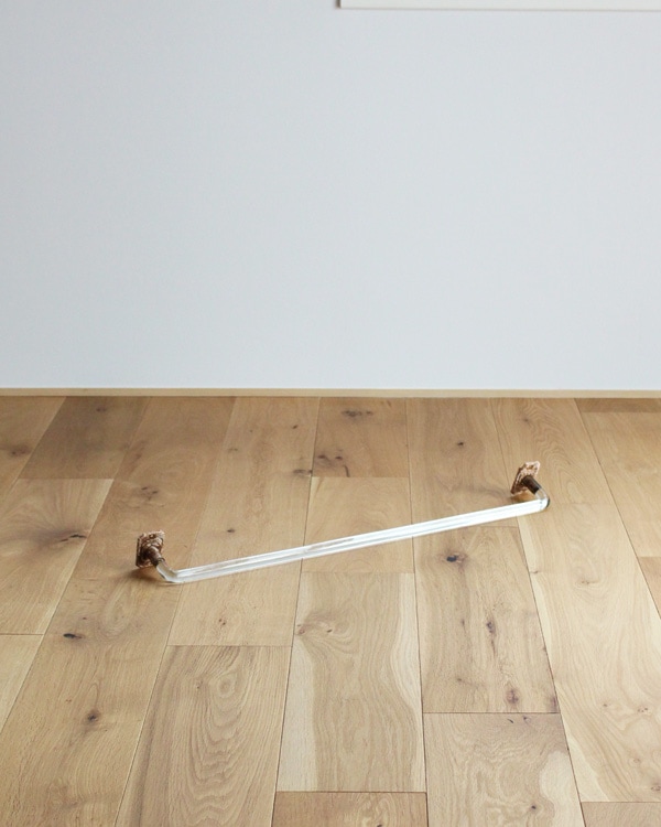 Clear Glass Towel Bar|クリアーガラス製のタオルバー