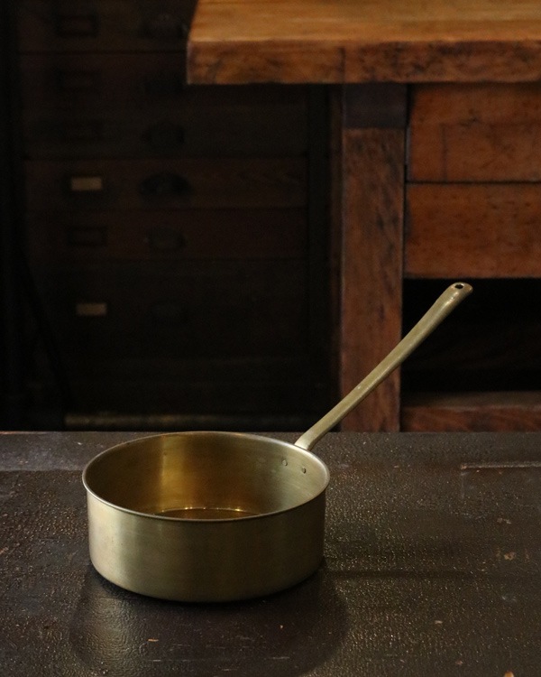 Brass Pan L｜真鍮製の鍋 L