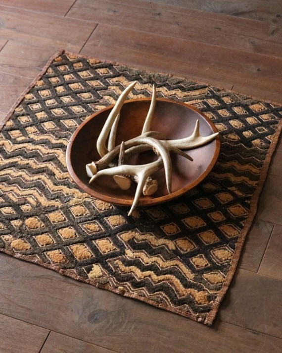 クバ布 African Textile Kuba Fabric G｜アフリカンテキスタイル クバ布