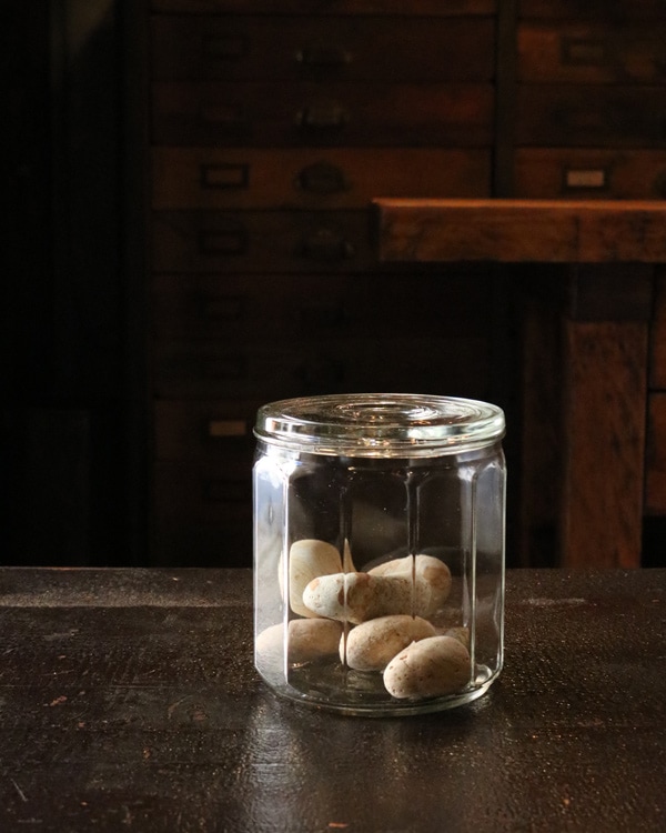 Candy Jar C|蓋付きガラスジャー C