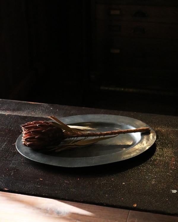 Early Oval English Pewter Plate|オーバル ピュータープレート