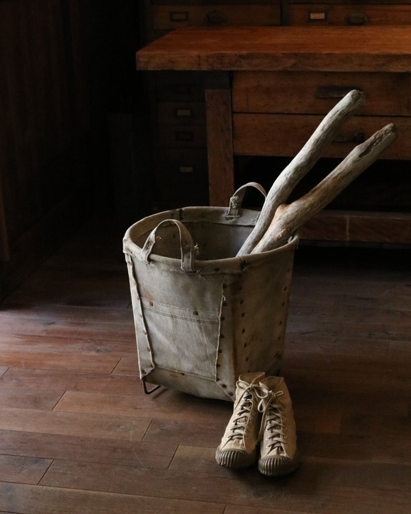 Canvas Round Carry Basket|キャンバスラウンドキャリーバスケット