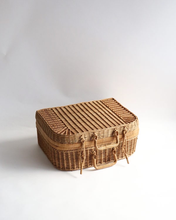 Rattan Picnic Basket Trunk JPB-001 | ラタンピクニックバスケット トランク型 JPB-001