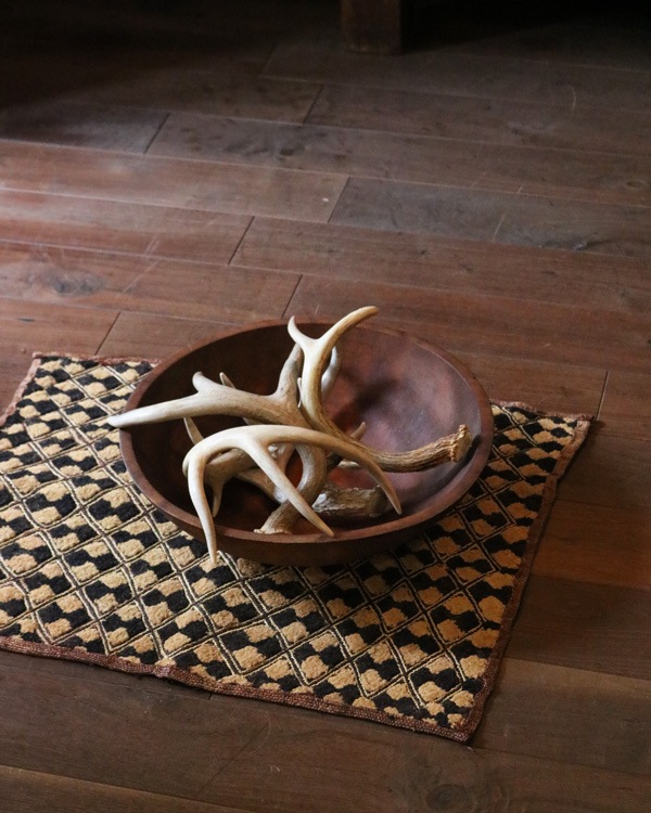 African Textile Kuba Fabric KF-04｜アフリカンテキスタイル クバ布（草ビロード） KF-04