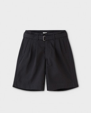 PHIGVEL ե٥BELTED 2TUCK SHORTS ٥ƥåɥġå硼ġDUST BLACK