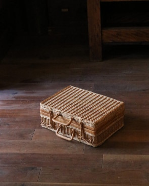 Rattan Picnic Basket Trunk�å饿��ԥ��˥å��Х����å� �ȥ�󥯷� JPB-146