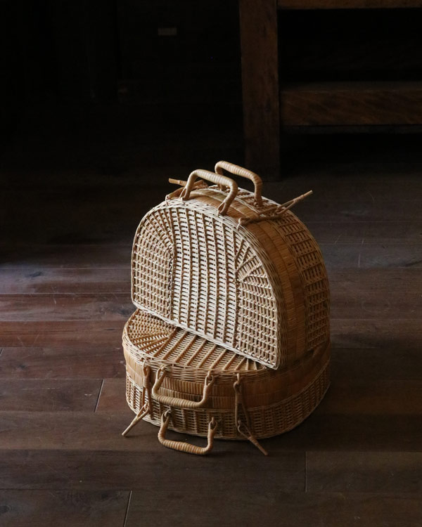 Rattan Picnic Basket Trunk｜ラタンピクニックバスケット トランク型 JPB-147