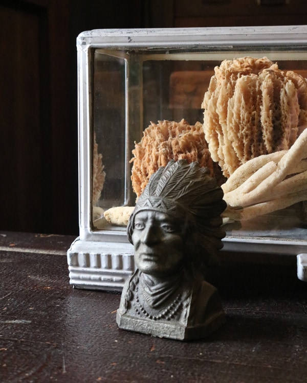 アンティーク　貯金箱　インディアン Indian Chief Coin Bank A｜インディアンモチーフの貯金箱 A