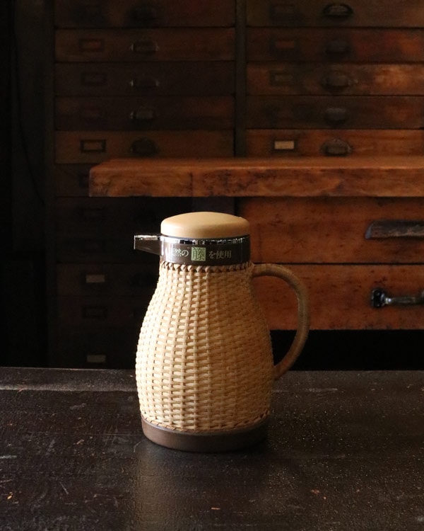 Rattan Thermos Pot T-043 | 籐製 卓上ポット T-043